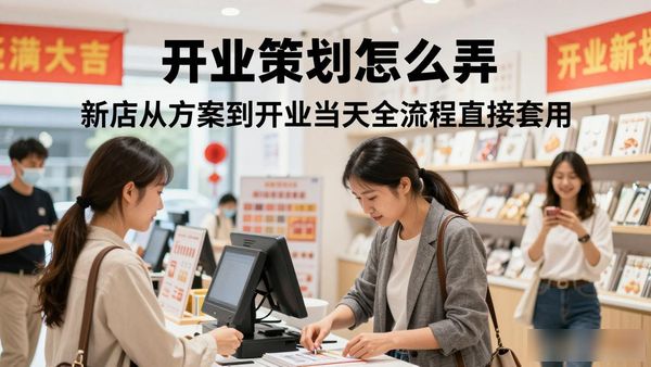 开业策划怎么弄 新店从方案到开业当天全流程直接套用