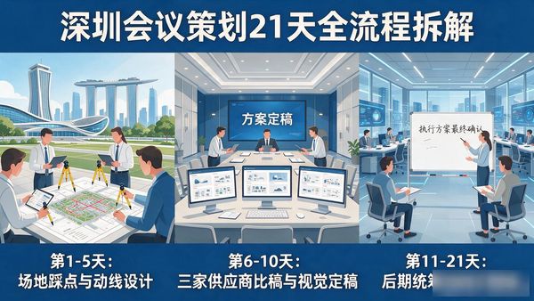 深圳会议策划怎么报价 场地选择与21天执行全流程拆解