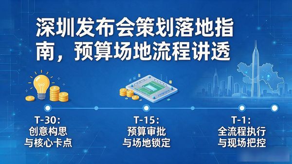 深圳发布会策划落地指南，预算场地流程讲透